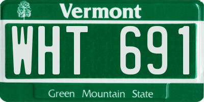 VT license plate WHT691