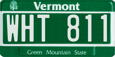 VT license plate WHT811