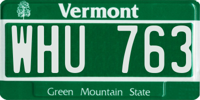 VT license plate WHU763