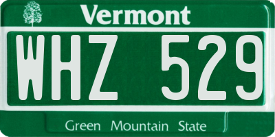VT license plate WHZ529
