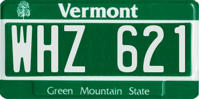 VT license plate WHZ621