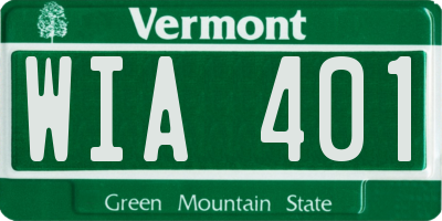 VT license plate WIA401