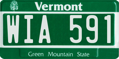VT license plate WIA591