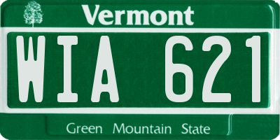 VT license plate WIA621