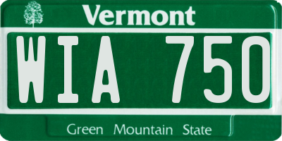 VT license plate WIA750