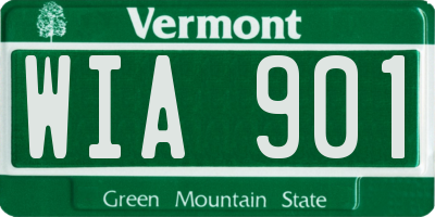VT license plate WIA901