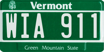 VT license plate WIA911