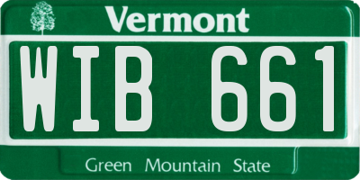 VT license plate WIB661