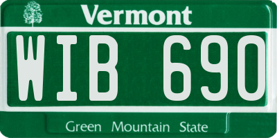 VT license plate WIB690