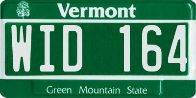 VT license plate WID164