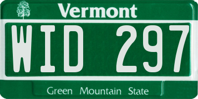 VT license plate WID297