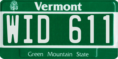 VT license plate WID611