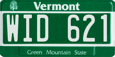 VT license plate WID621