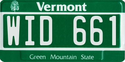 VT license plate WID661