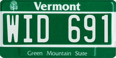 VT license plate WID691