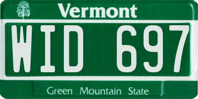 VT license plate WID697