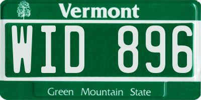 VT license plate WID896