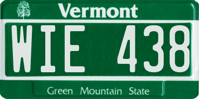 VT license plate WIE438