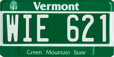 VT license plate WIE621