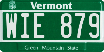 VT license plate WIE879