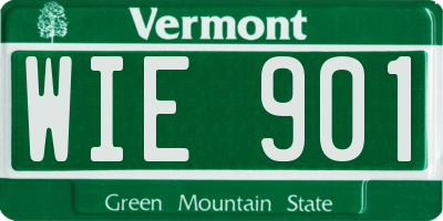VT license plate WIE901