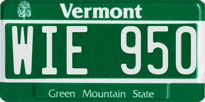 VT license plate WIE950