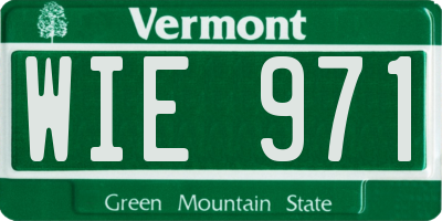 VT license plate WIE971