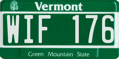 VT license plate WIF176