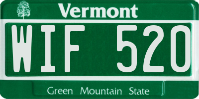 VT license plate WIF520