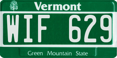 VT license plate WIF629