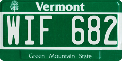 VT license plate WIF682