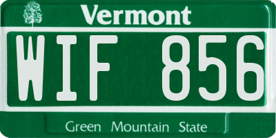 VT license plate WIF856