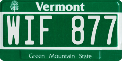 VT license plate WIF877