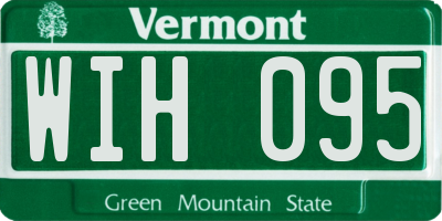 VT license plate WIH095