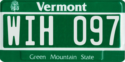 VT license plate WIH097