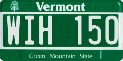 VT license plate WIH150