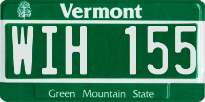 VT license plate WIH155