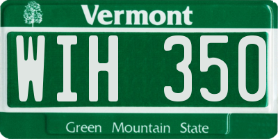VT license plate WIH350