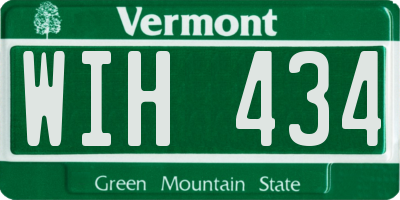 VT license plate WIH434