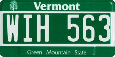 VT license plate WIH563