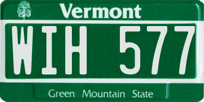 VT license plate WIH577