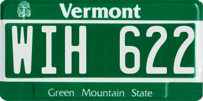 VT license plate WIH622