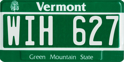 VT license plate WIH627