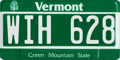 VT license plate WIH628