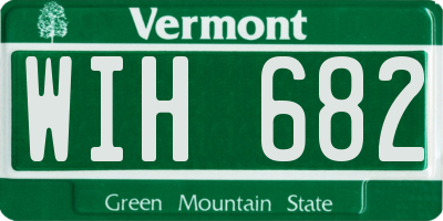 VT license plate WIH682