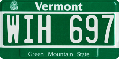VT license plate WIH697