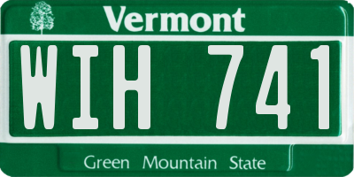 VT license plate WIH741