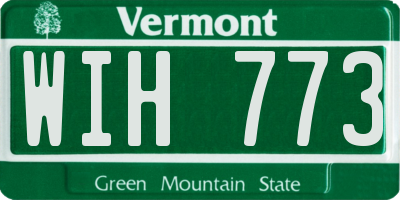 VT license plate WIH773