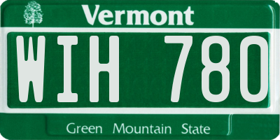 VT license plate WIH780