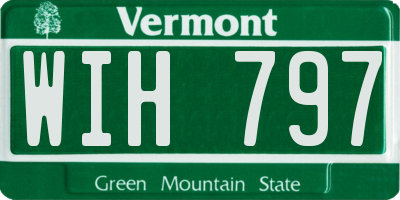 VT license plate WIH797